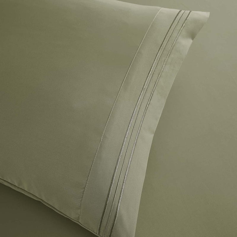 Clara Clark RV Queen Sheets, 6 Piece RV Sheets Set - Hotel Luxury Sheets for RV Bunks, Super Soft Bedding Set, Short Queen,Sage Green - Image 5